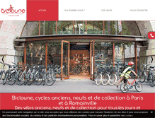 Tablet Screenshot of cycles-bicloune.com